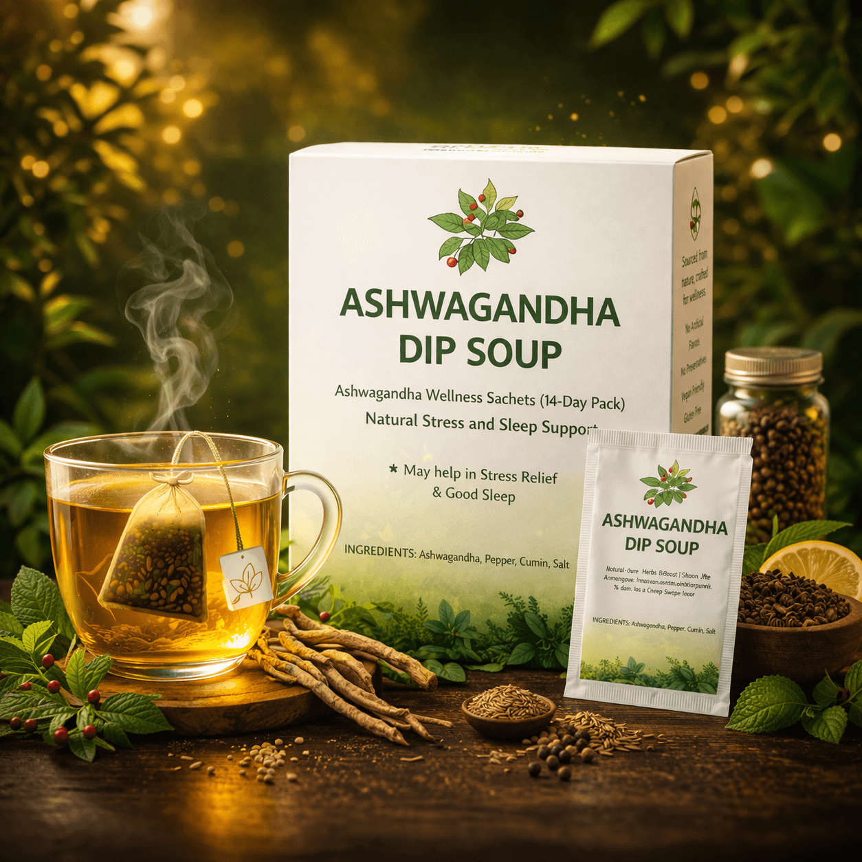 Ashwagandha Dip Soup