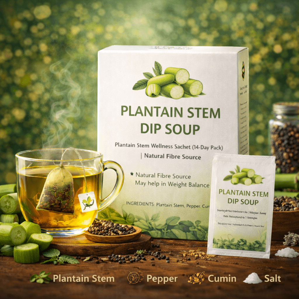 Plantain Stem Dip Soup