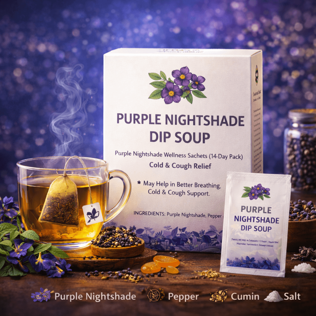 Purple Nightshade Dip Soup