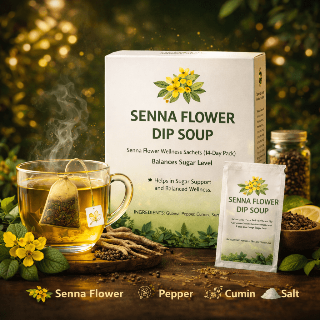 Senna Flower Dip Soup